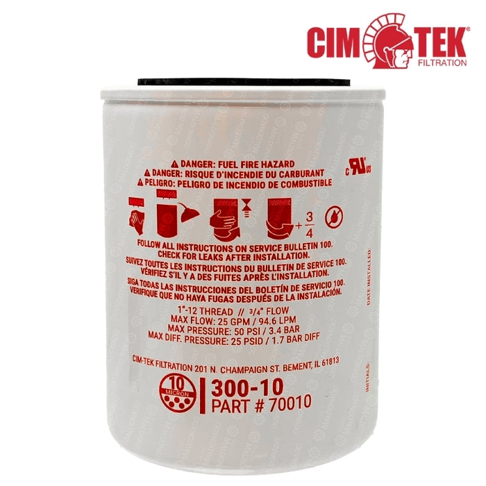 70010 Caja Filtro 3/4 Cimtek 10 Micras 12 Pz