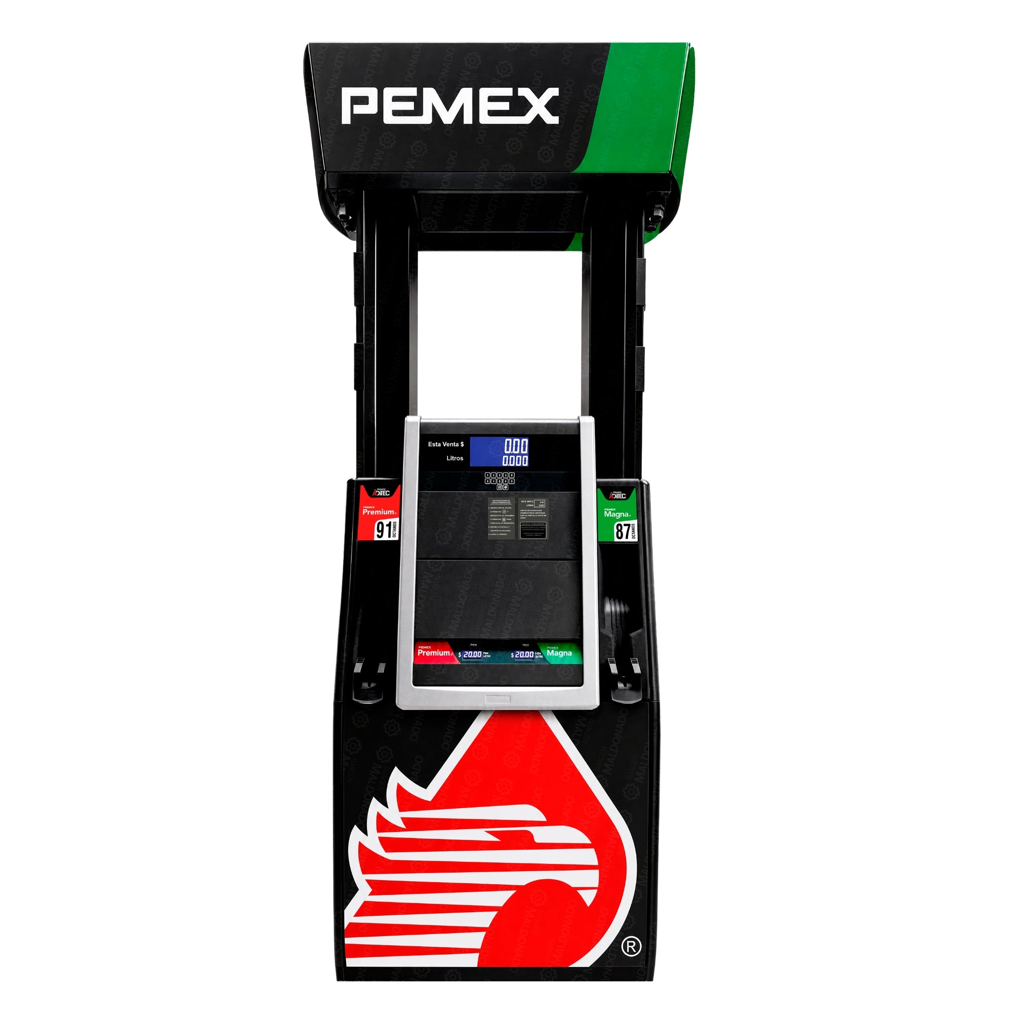 H(N/LU) 22-22RV Dispensario Para Combustible Gasolina **doble** 60 Lpm Wayne Helix® 4000 Generacion 2 V.84 (igem) // 2 Lados 2 Productos 4 Mangueras