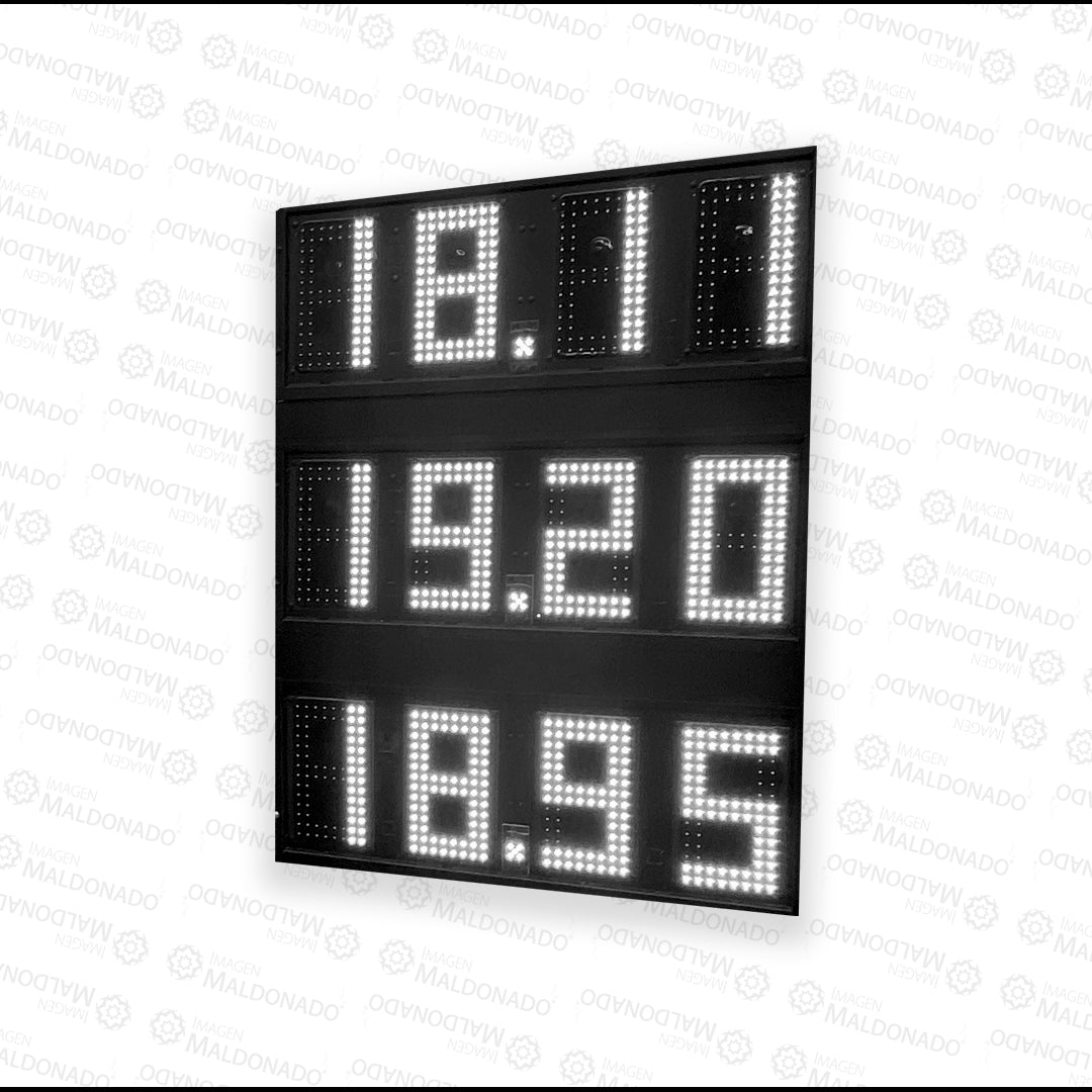 LINEA 8" 13 SEGMENTOS BLANCO