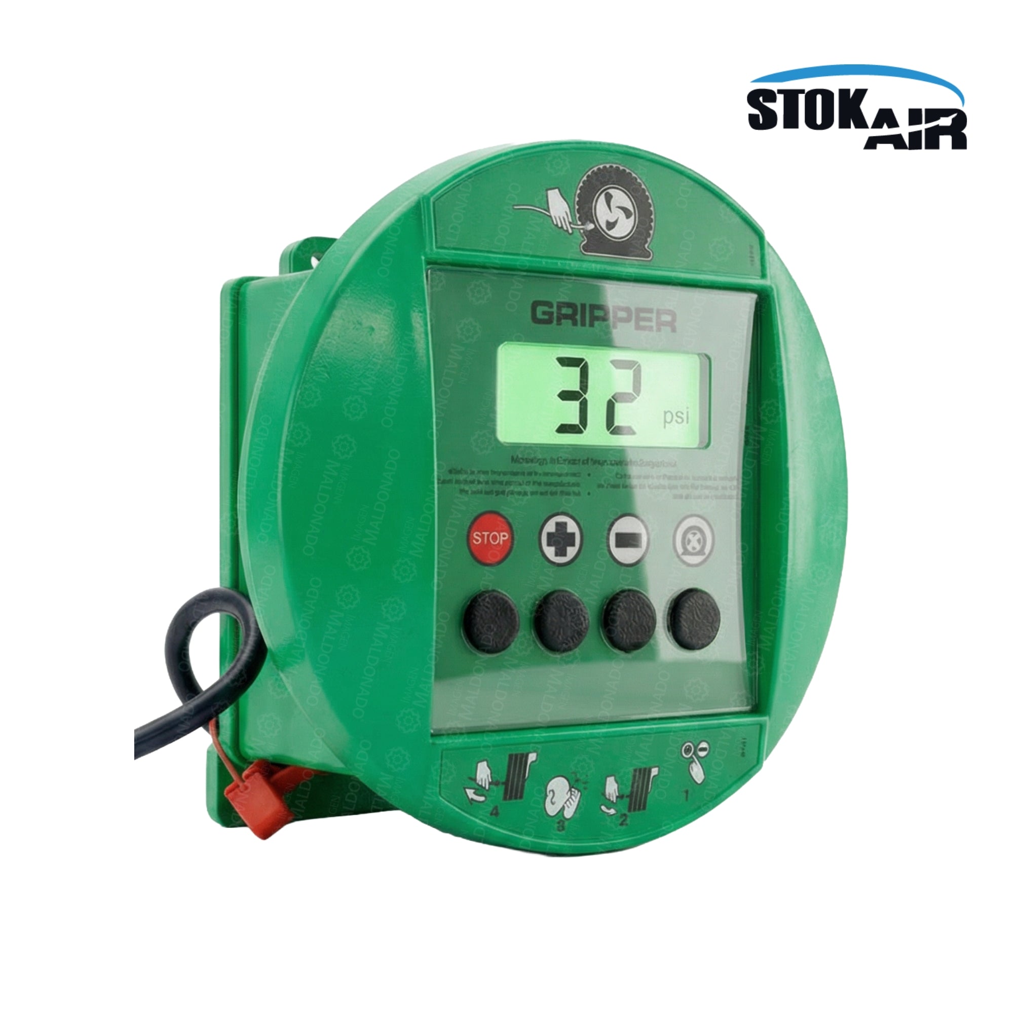 STOK-AIR-GREEN Cabezal Electrónico Aire / Agua Gripper Stok Air Importado Verde Pemex