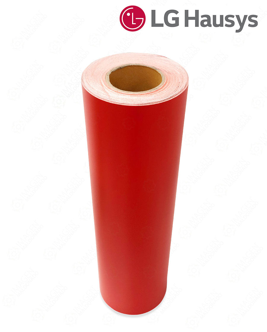 Lt4011M Rollo Vinil Lg Rojo Pemex 1.22 X 50 M