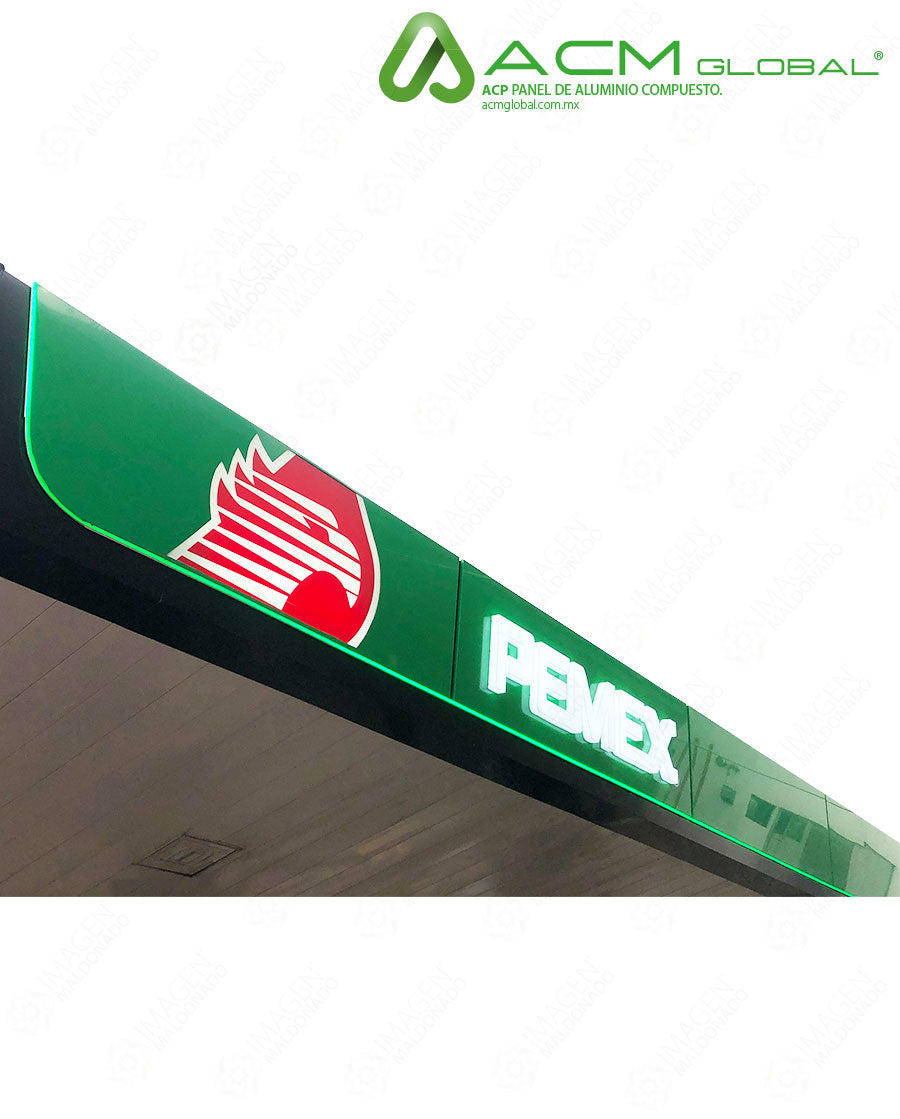 PANEL ALUMINIO NUEVA IMAGEN PEMEX