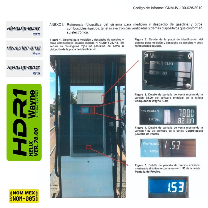 Wu018880-0001 Controlador Pantalla Precios Unitarios REV.02 Wayne