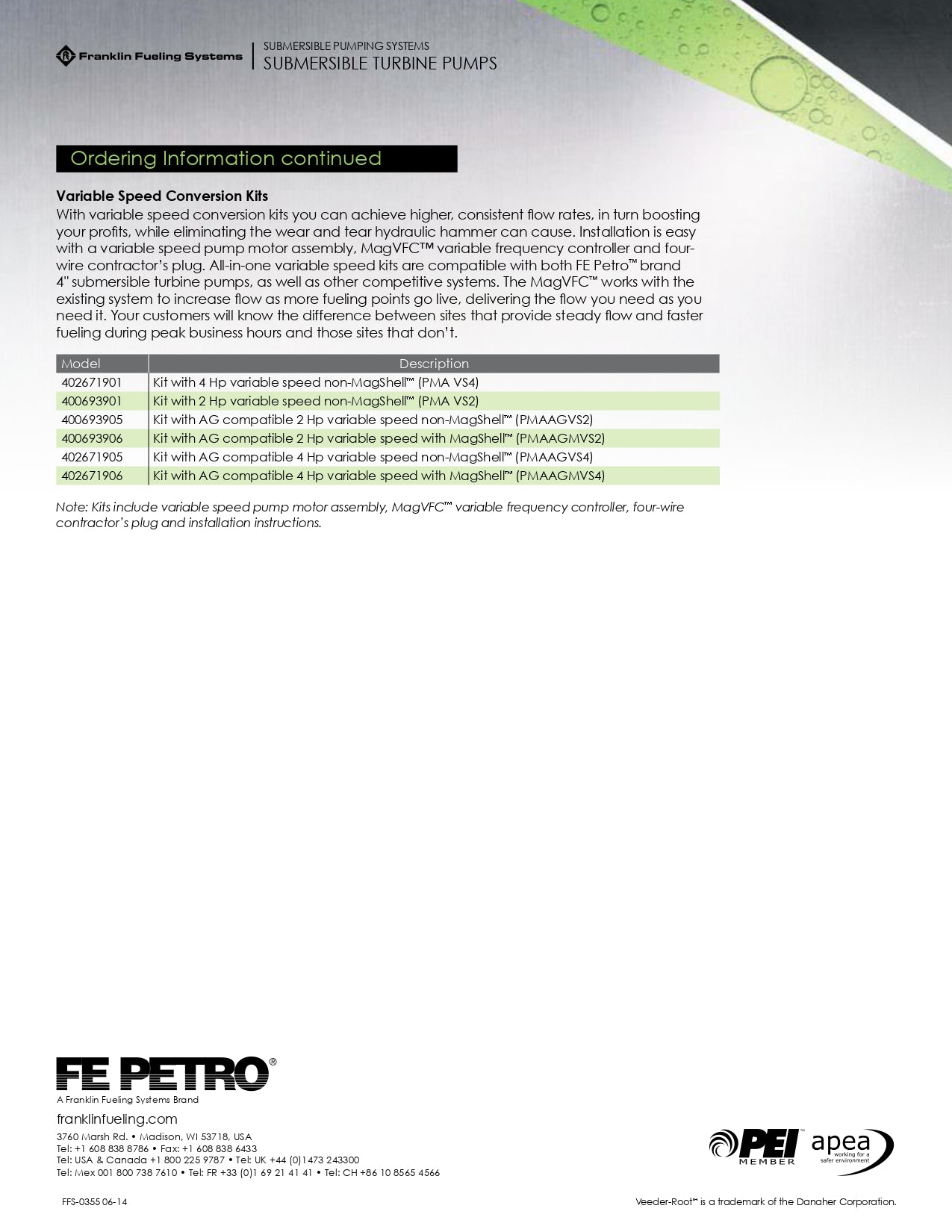 5874202800 Caja Velocidad Variable Vfc