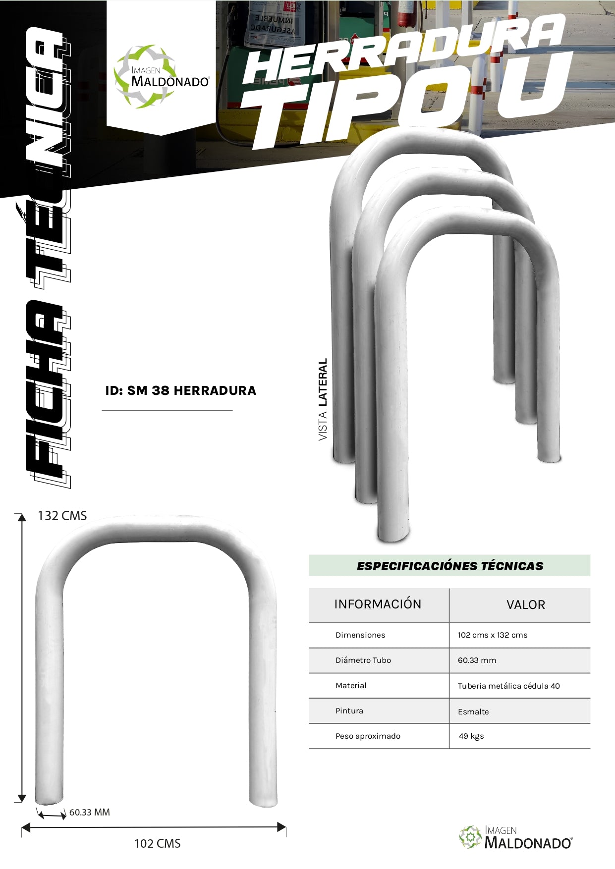 SM 38 HERRADURA PROTECCION HERRADURA "U" ACCESORIOS