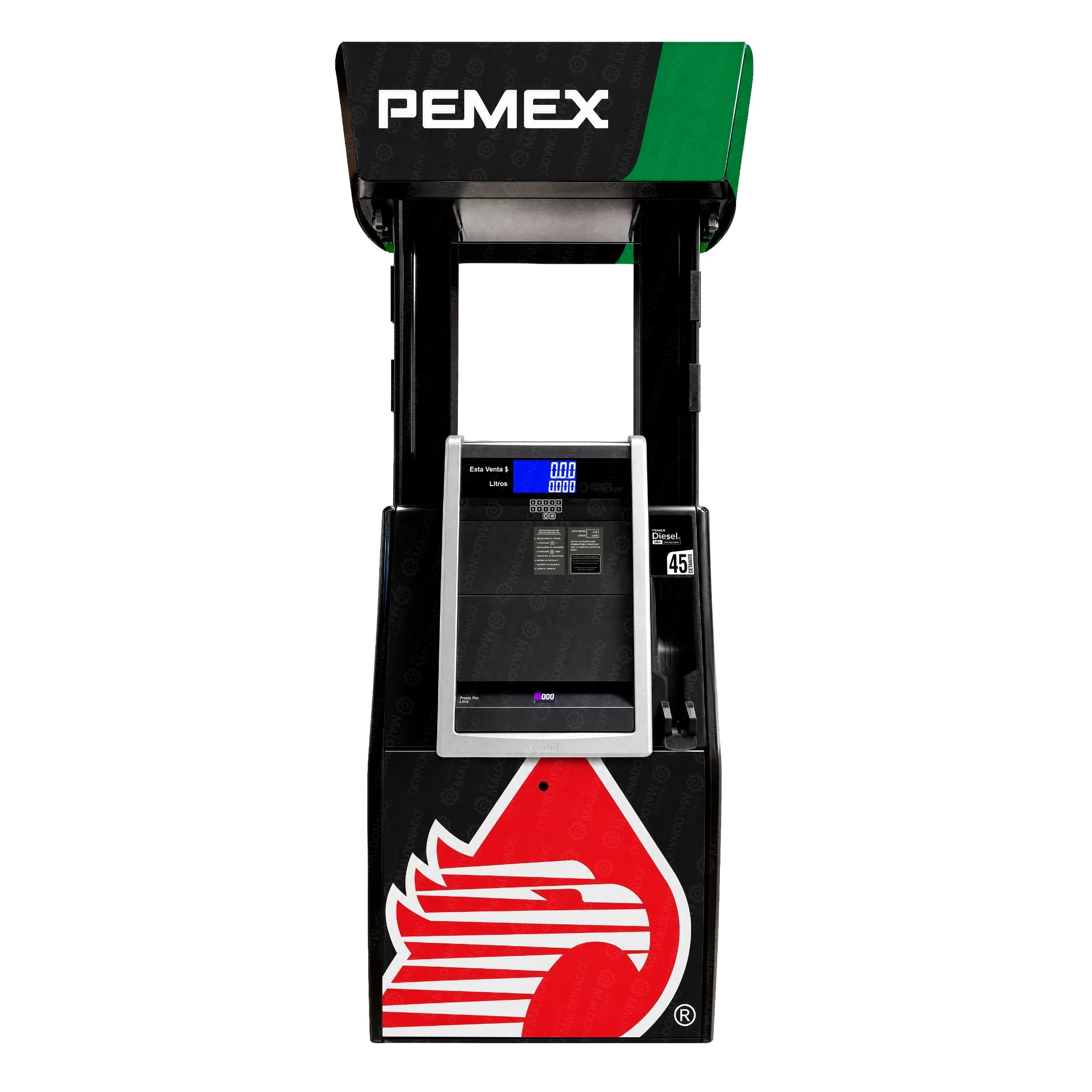 H(N/LU) 11-21JRY Dispensario Para Combustible Diesel** Maestro** Ultra Alto Flujo 227 Lpm Wayne Helix® 4000 Generacion 2 V.84 (igem) // 2 Lados 1 Productos 2 Mangueras