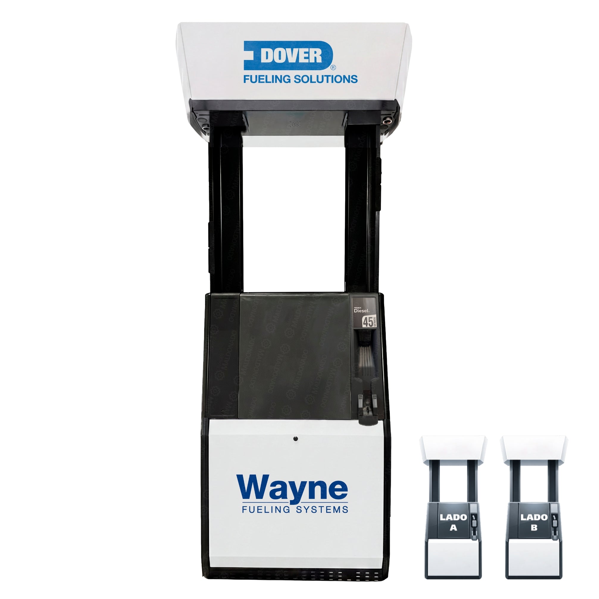 H(N/LU) 22-011JZ Dispensario Para Combustible Diesel** Satelite Doble** Wayne Helix® 4000 Generacion 2 V.84 (igem) // 2 Lados 1 Productos 2 Mangueras