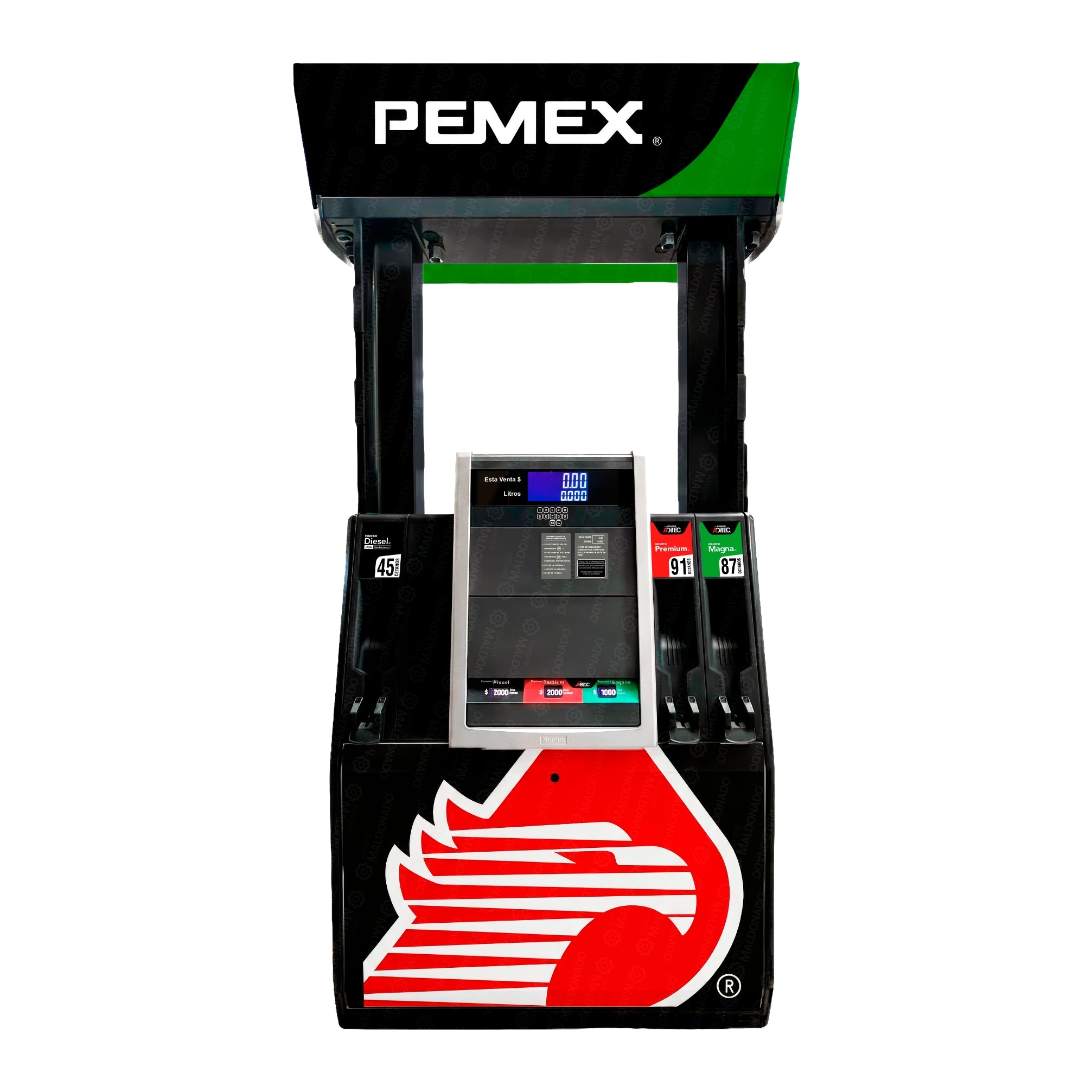 H(W/LU) 33-33RV Dispensario Para Combustible Gasolina-diesel **triple** 60 Lpm Wayne Helix® 5000 Generacion 2 V.84 (igem) // 2 Lados 3 Productos 6 Mangueras