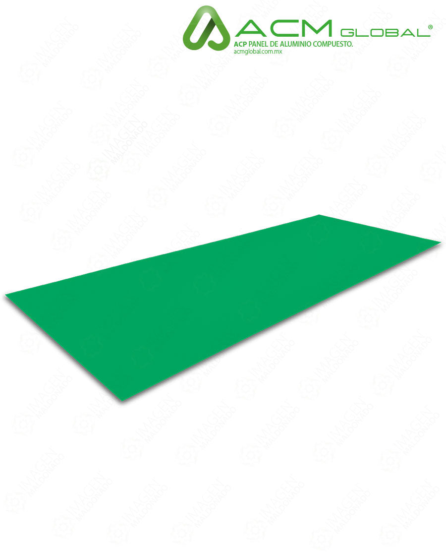DS07929 HOJA PANEL ALUMINIO GREEN PEMEX (NUEVO VERDE PEMEX) 4MM 1.02X3.40 CERO MERMA 1.25X3.40 1.25X4.20 TOTEM 1.50X2.44