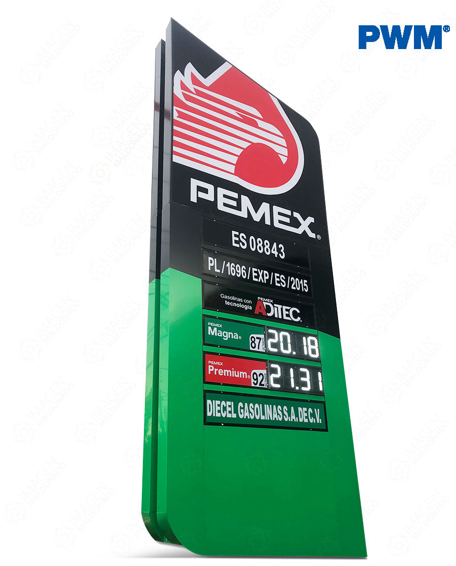PRECIADOR ELECTRONICO PEMEX NIVEL 2 DIGITOS 9" PWM