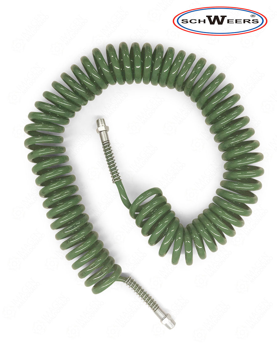 SJ-ESPU-77-GREEN MANGUERA ESPIRAL VERDE 120 PSI SCH