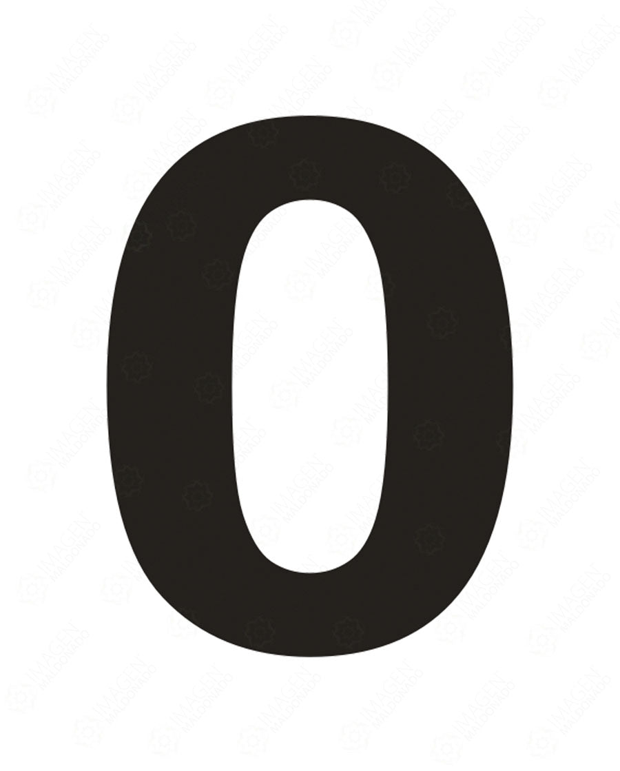 SM 43-0 NUMERO DE POSICION DE CARGA (0) CALCOMANIA DISPENSARIO