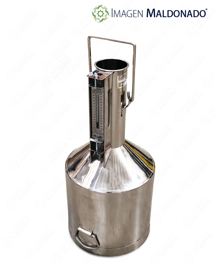 VOL-10-C JARRA PATRON DE 10 LT FABR EN ACERO INOX ACCESORIOS